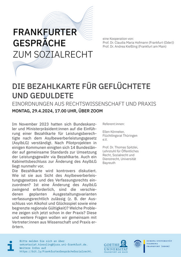 Poster Website Frankfurter Gespräche