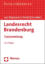 Landesrecht Brandenburg, 26. Auflage (Cover) ©Nomos Verlag
